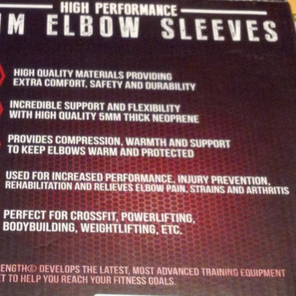 Body Building, IronBull 5MM Elbow Sleeves, High Performance Neoprene Size XS - Picture 3 of 6